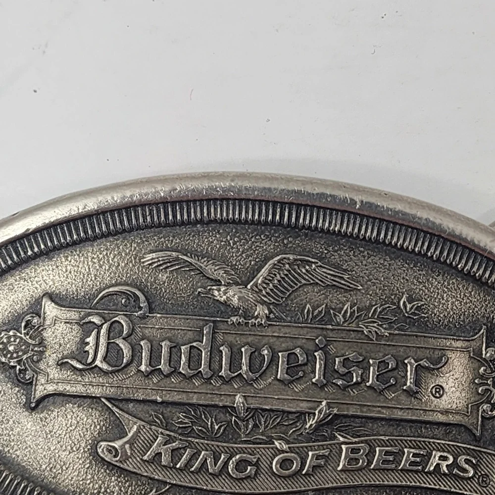 Budweiser King Of Beers Promo Belt Buckle - Vintage 1977 Koleaco Dallas